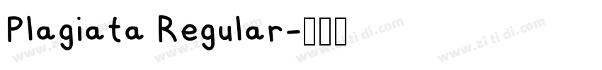 Plagiata Regular字体转换